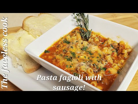 1-7-23 Pasta fagioli with white wine, elegant and amazing!