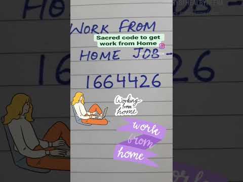 WORK FROM HOME | SACRED CODE TO CHANT TO GET WORK FROM HOME | NUMBERS ARE POWERFUL | #tarot#tarot