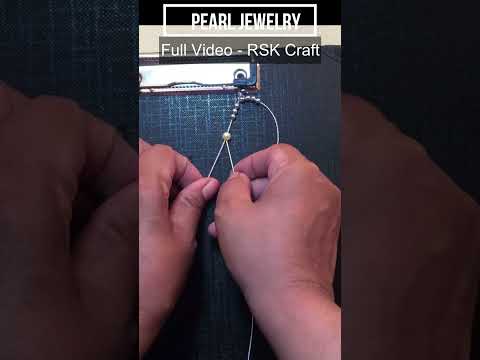 How To Make Bridal Pearl Necklace At Home | Pearls Jewelry | DIY Necklace|#Shorts