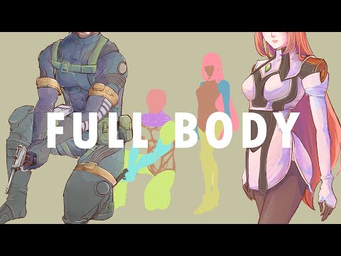 For Begginer 👀HOW TO DRAW FULL BODY🎨Silhouette method