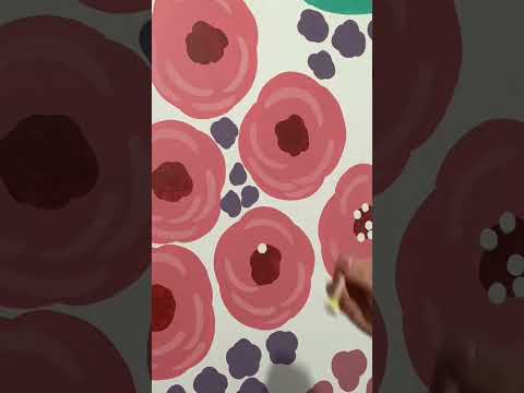 Relaxing Floral Painting: Transforming My Wall into a Serene Paradise