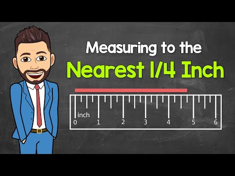 Measuring to the Nearest 1/4 Inch (Quarter Inch) | How to Use a Ruler | Math with Mr. J