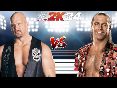 WWE 2K24 STONE COLD STEVE AUSTIN VS. SHAWN MICHAELS FOR THE WWE CHAMPIONSHIP BELT!