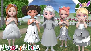 Princess Lost their Colors + Princess Lost her Shoe | Color Song | Princess Songs  - Wands And Wings