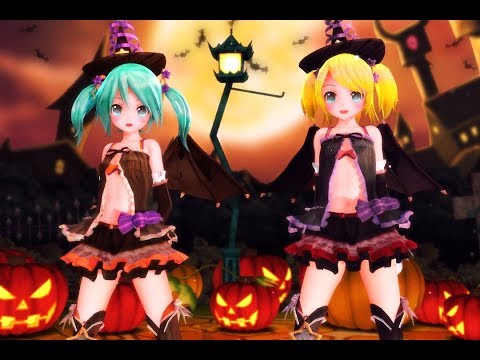 【MMD】クラブナイトメア/Club Nightmare 「ハロウィンあぴミク , リン」【1080p・60fps】