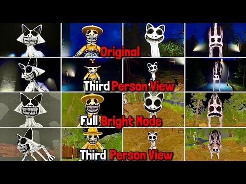 ZOONOMALY All Original Jumpscares VS Full Bright Mode + All Jumpscares in Third Person Prespective