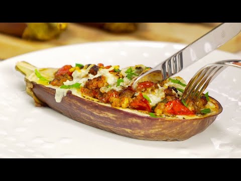 Easy & Delicious Stuffed EGGPLANT in 30 Minutes. BAKED / ROAST Eggplants. Recipe by Always Yummy!