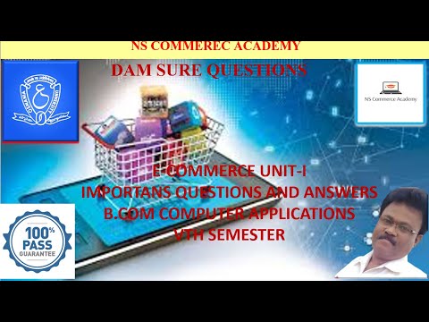 ECOMMERCE IMP1 - E-COMMERCE - 5TH SEMESTER - B.COM COMPUTER APPLICATIONS - O.U