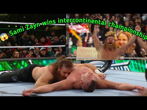 finally Gunther dethrone, Sami Zayn wins intercontinental championship 🏆