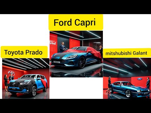 Epic Car Trio: Mitsubishi Galant, Toyota Prado, & Ford Capri - A Unique Journey