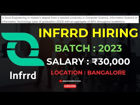 Infrrd Hiring 2023 Graduates | Trainee Quality Analyst | QA Job for Freshers