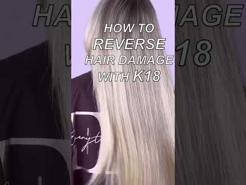 How To Reverse Hair Damage With K18 #shorts #k18 #hair #haircare #shampoo #hairmask #hairtutorial