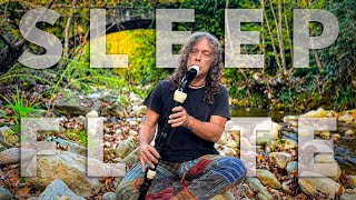 FORGOTEN BRIDGRE - Deep Bass Flute Meditation Music & River Sound