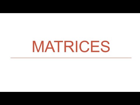 MATRICES- MANAGEMENT & BCOM