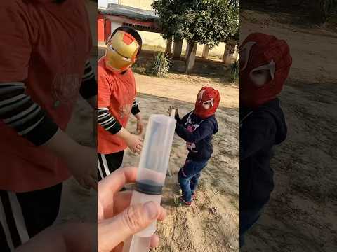 Avengers fighting kids saw injection say doctor uncle uncle sui na lagana