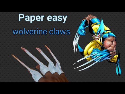 How to make paper wolverine claws || paper easy wolverine claws #papercraft #therivalsofficialboy