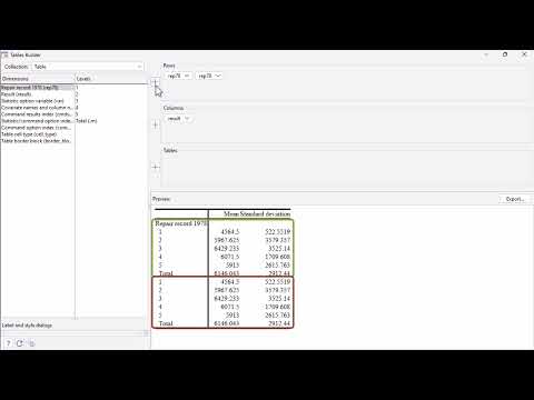 Tables Builder in Stata, part 2: Specifying layout