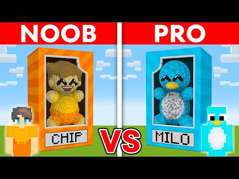 NOOB vs PRO: TURNED INTO TOYS Build Challenge in Minecraft