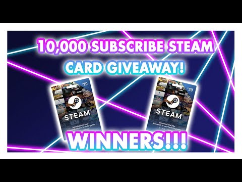 10,000 Subscriber Steam Card Giveaway WINNERS!