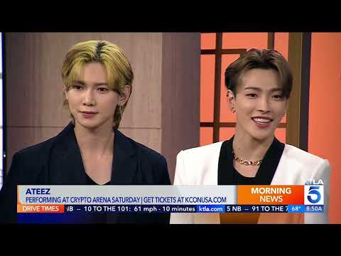 230817 ATEEZ on KTLA 5 News Live From LA (with Sam Rubin)