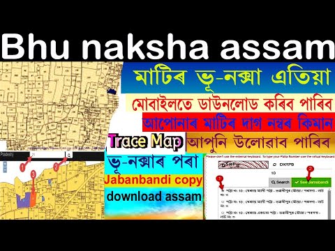 Bhu naksha assam/ভূ নক্সা নিজৰ মোবাইলত চাওক,ভূ-নক্সা নিজৰ মোবাইলত কেনেকৈ চাব,দাগ নম্বৰ কেনেকৈ উলোৱাব