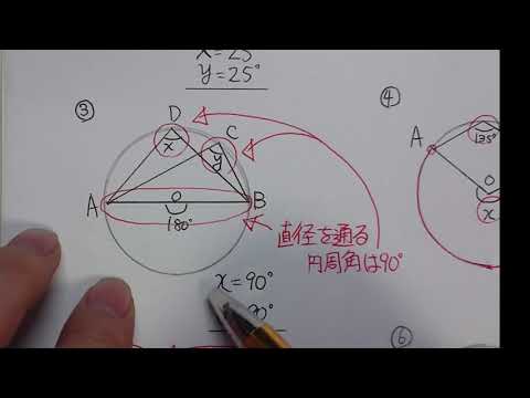 円周角の定理とその問題