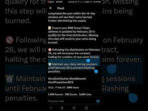Ice app very important update | Distribution | BNB address | Quiz | Burning coins | Pumping