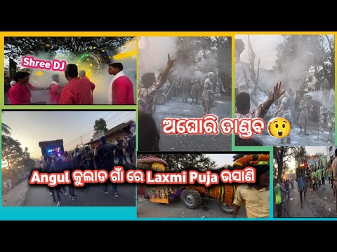 Angul କୁଲାଡ ଗାଁ ରେ Laxmi puja ଭସାଣି || Shree Dj full ଲାଇଟ୍ Setup 💥| ଅଘୋରି ତାଣ୍ଡବ😲Marketପୁରା ଘାଣ୍ଟିଲା