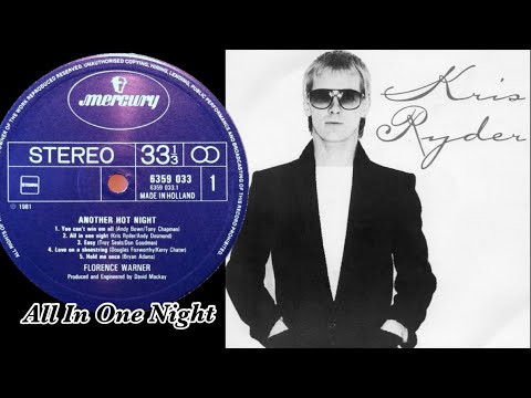 Kris Ryder - All In One Night (featuring Keyboard by Billy Lyall)