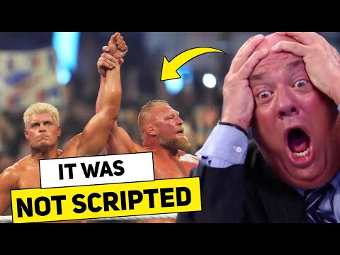 Brock Lesnar vs Cody Rodhes Summerslam Ending Was Not Scripted 😱 !