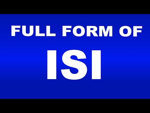 Full Form of ISI | What is ISI Full Form | ISI Abbreviation