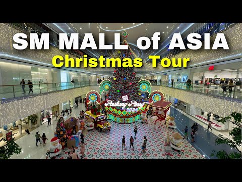 SM Mall of Asia - Christmas 2024 | A Festive Walk at the Biggest Mall by Manila Bay, Philippines