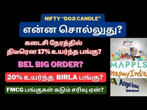 Nifty "Doji Candle" என்ன சொல்லுது? | Angelone | Godrejcp | FMCG Stocks | Tyre | CEAT | Tamil