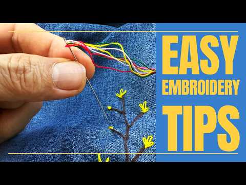 Creative Sewing Hacks: How to Embroider with Style (Jeans, Needles & More!)