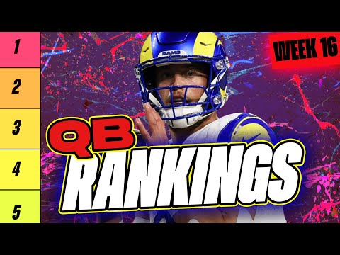 🔥 NEW TOP 20 QB RANKINGS for Week 16 Fantasy Football 🚀 | Fantasy Football Rankings