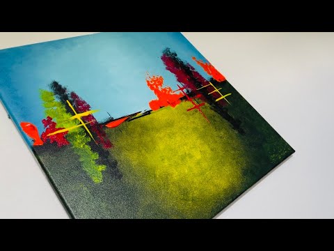 How to place hidden colors for Abstract Painting…#abstractpainting #abstractart #acrylicart #art