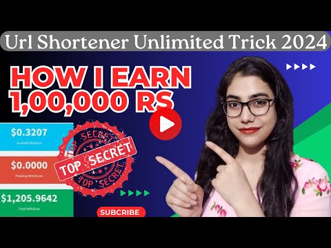 URL Shortener Unlimited Tricks 2024(Copy Paste Method) || Earn 30k to 40k Monthly From URL Shortener