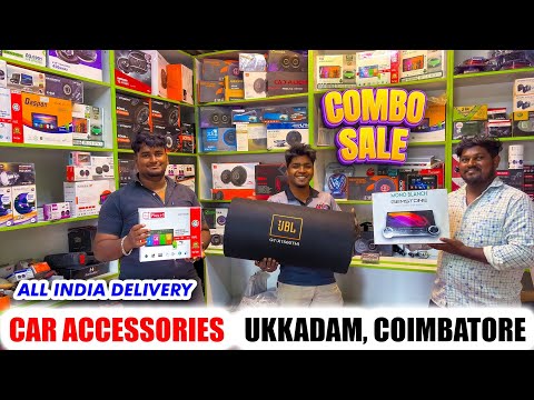 🚘 Car Accessories shop in Coimbatore l Ukkadam car market l AR Seat Cover Coimbatore