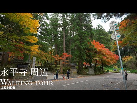 Fall colors Daihonzan Eiheiji Temple Japan 4KHDR 秋 大本山永平寺 周辺 散策 福井県吉田郡永平寺町