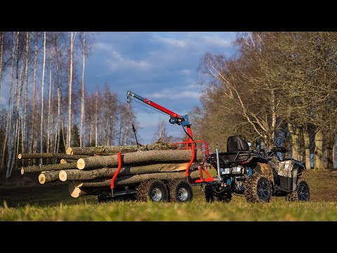 CFORCE 1000 in ACTION with TIMBER TRAILER IB 1000