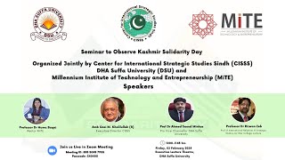 CISSS Seminar to observe Kashmir Solidarity Day 02-02-2024