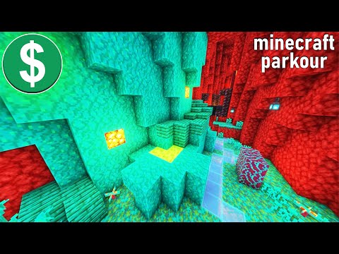 Minecraft Parkour Gameplay (No Copyright)