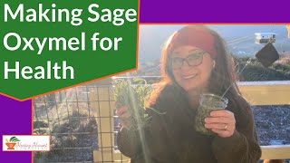 Making Sage Oxymel (Infusion of Honey and Vinegar) for Health, Benefits and Uses