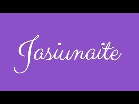 ✎ Jasiunaite ✎ English Cursive Handwriting Tutorial