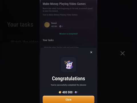 Make money playing video games code #tapswap #tapswapcodetoday #tapswapcinemacode #tapswapdailycode