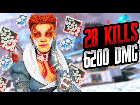 LOBA 28 KILLS AND 6200 DAMAGE WAS AMAZING (Apex Legends Gameplay)