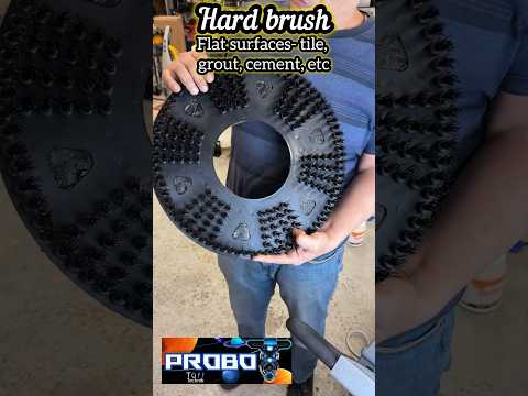 Probot aggressive brush. Perfect for flat surfaces like cement, tile, grout, etc. Oscillating pad