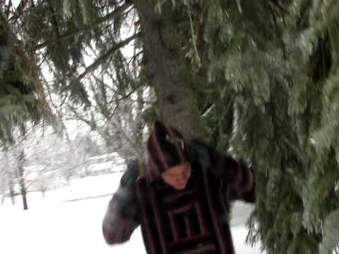 snow boarding on dry wall