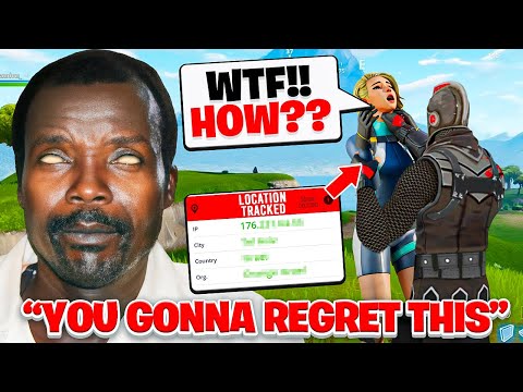 ARROGANT Fortnite Kid Gets TRACKED & LOCATED By African Rebel!