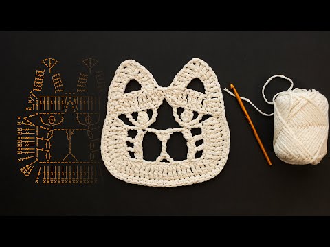 Crochet Cat Motif